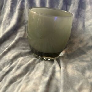 Glassybaby—Gray Glass Candle Holder (Wingman)